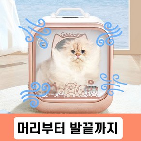 포푸리 바람세기 조절 가능한 펫드라이룸 강아지 고양이 발 털 말리기 에어샤워 소형 중형, PRO 63L, 1개