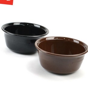 (올핀) PC뚝배기 국그릇 탕기 설렁탕 곰탕 검정 밤색 국밥 가정용 업소용 음식점