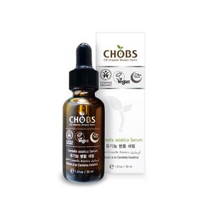 CHOBS 유기농 비건 할랄 병풀잎수 세럼 에센스, 1개, 30ml