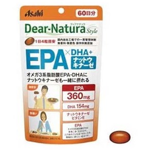 Asahi 디어 내츄라 스타일 EPA 360mg X DHA 154mg + 낫토키나아제 소프트젤