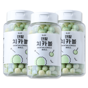 닥터바이 강아지 덴탈 치카볼 간식, 치즈, 25g, 3세트