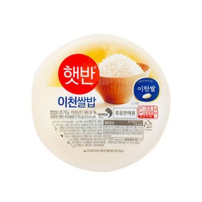 햇반 이천명품쌀밥, 210g, 18개