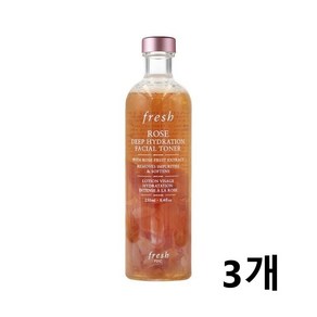 프레쉬 로즈 딥 하이드레이션 페이셜 토너, 250ml, 3개