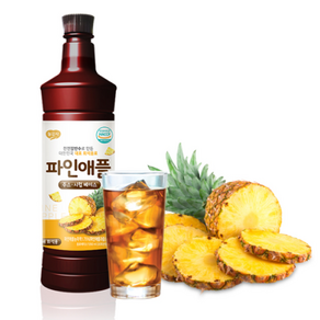 광야식품 파인애플 주스.시럽 베이스, 10개, 970ml