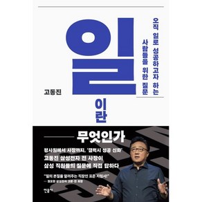 일이란 무엇인가 : 오직 일로 성공하고자 하는 사람들을 위한 질문