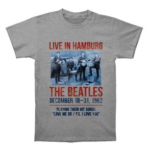 ROCKPANDA The Beatles 1962 Live In Hamburg Grey 반팔티