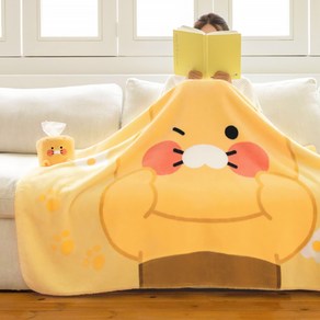 귀여운 카카오 캐릭터 춘식이 양털 담요 두꺼운 겨울 대형 무릎담요 캠핑 차량용 이불