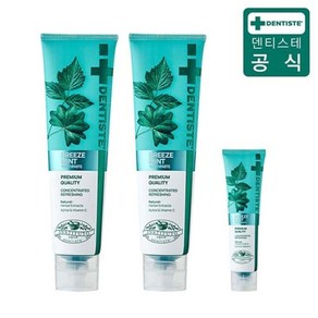 [쇼핑엔티] 덴티스테 뉴브리즈민트 180g 2개 + 여행용 20g 치약 1개 추가증정