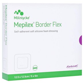 메피렉스 보더플렉스 12.5 x 12.5cm(10장) [대리점직영 광고심의필 정품확인] Mepilex 욕창 궤양 수술후 상처 화상 진물 상처관리 병원용 전문제품 재생밴드