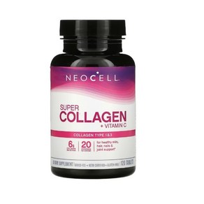 서플리먼트 Neocell Laboratories 네오셀 -I형 III형 슈퍼 콜라겐 6000mg 비타민C들이 정제 120정 [병행