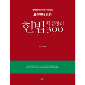 2024 표준판례 반영 헌법 핵심정리 300, 윌비스