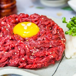 [이겼소] 한우 육회 150g (소스 증정) 부드럽고 신선한 냉장 마장동 소고기, 1개