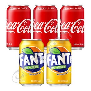 코카콜라 355mlx12개 + 환타파인355mlx12개 = 24개 (박스안심포장) 반반 탄산음료캔, 355ml