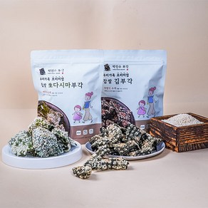 [농부마음] 바삭한 수제 저염식 박진수 찹쌀 김 부각 개당 45g, 3개