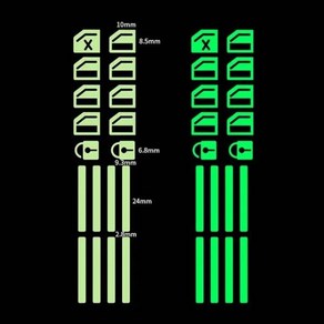 창문 단추 야간 조명 스티커 리프팅 마녀 형광 기능 스위치 1/2 개, 01 Geen_01 1 Pcs