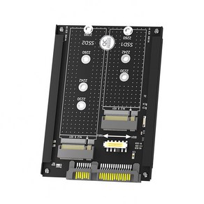 Double M.2 NGFF SSD에서 SATA 3.0 어댑터 카드 변환기 M.2 SATA 확장 카드