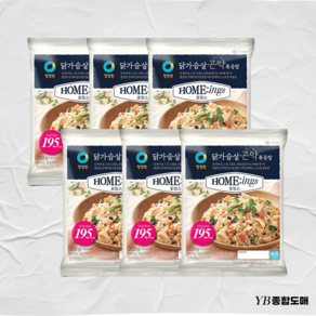 청정원 냉동볶음밥 호밍스 닭가슴살 곤약볶음밥, 200g x 6개, 1개