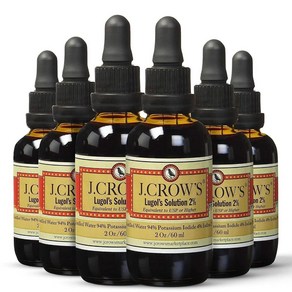 J.CROW'S Lugol's Solution of Iodine 아이오딘 요오드 액상 59.14ml x 6병