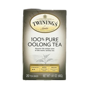 트와이닝 우롱차 티백 20개 40g(1.41oz) Oolong Tea, 40g, 1개