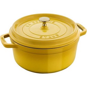 Staub 5쿼트 주철 더치오븐 냄비 화이트 5-6인분용, 1개