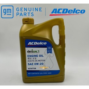 GM 쉐보레순정 ACDelco 덱소스1 Gen3 0W20 3.8리터 합성엔진오일