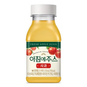 아침에주스 사과, 210ml, 6개