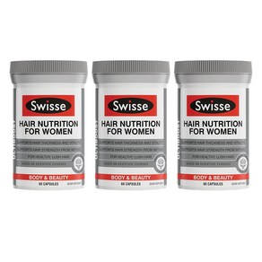 스위스 여성 모발 영양제 60정 헤어 뉴트리션 Swisse Hai Nutition Fo Women 60 3개 세트