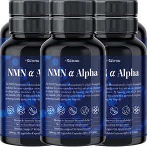 어스빌 NMN 99.9% 고순도 NAD+ 영양제 ALPHA 500mg