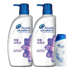 헤드앤숄더 퍼퓸 프레쉬 샴푸 750ml 2p + 딥클린 샴푸 90ml, 1세트