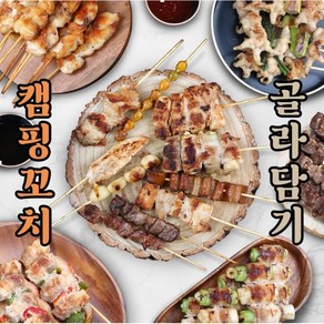 캠핑음식 캠핑꼬치 구이 밀키트 염통꼬치 캠핑용 꼬치 1.염통꼬치 10개, 250g, 1개