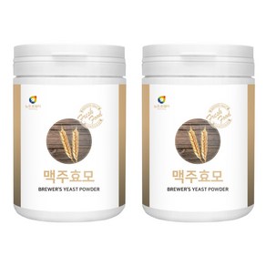 국내산 맥주건조효모 분말 300G X 2통 국산맥주효모 맥주효모가루, 2개