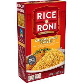 Rice a Roni Rice Mix Ceamy Fou Cheese 6.4 Oz 라이스 아 로니 라이스 믹스 크리미 포 치즈 6.4 온스, 181g, 1개