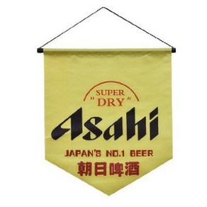 아사히 맥주 기린 포스터 그림 천 이자카야 장식 일본 깃발
