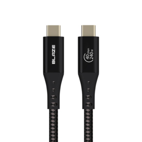 블레이즈 USB4 케이블 240W 48V 5A 40Gbps GEN3 D240, 1m, 1개