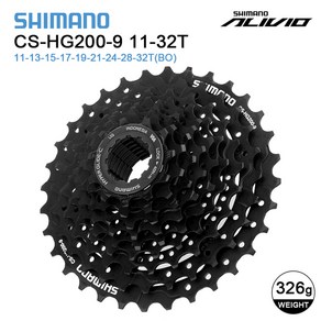 SHIMANO호환 MTB 카세트 CS HG200 9 산악 자전거 프리휠 HG31 8 ALIVIO ALTUS 전류 8S 단 K7 32T 34T 36T, 1개