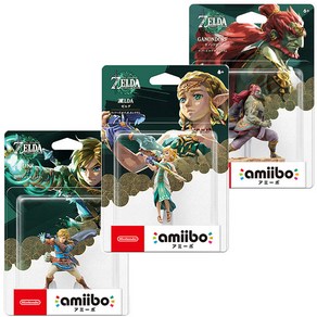 닌텐도 아미보 젤다의 전설 시리즈 amiibo 가논돌프 티어스 오브 더 킹덤+링크+젤다, 가논돌프+젤다+링크 왕눈 시리즈 아미보, 1개