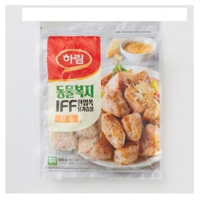 하림 냉동 동물복지 한입쏙 닭가슴살 (치즈) 500G 1개 (신선식품), 선택1  - 보냉백