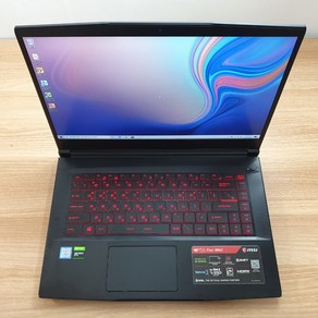 MSI 게이밍 GF63 Thin 9SC-i7 고사양 싼 중고노트북, WIN10 Home, 16GB, 256GB, 코어i7, 블랙