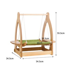 캣베드 스윙 고양이해먹침대 바운서 흔들 나무침대, 1개