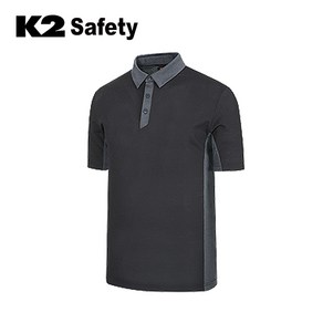 K2 Safety PM-S200 (BK) 반팔 티셔츠 카라티 단체복 근무복 워크웨어 여름유니폼 라이크빈