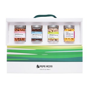 Gift box 페페로니 진짜 시리즈 4개 SET 연어+소고기+닭고기+치즈고구마, 보랏빛 달, 180g, 1개