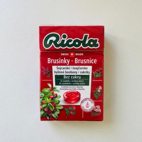 리콜라 무설탕 Ricola 스위스 허브캔디 크랜베리 40g, 1개