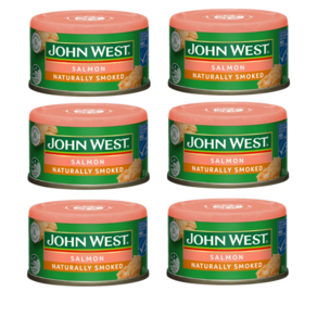 존 웨스트 스모크 살몬 연어 통조림 John West Natually Smoked Salmon, 6개, 95g