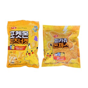 하림 포켓몬치즈너겟 420g 1봉+피카츄돈까스 500g 1봉