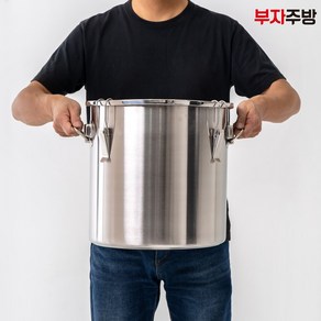 업소용 스텐 304 부자로고 식깡 부자식깡 스텐 국통 육수통 들통 국솥 곰솥, 3호 12L, 미포함, 1개