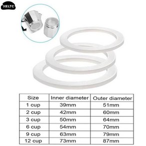 드립 커피 고무 링 비알레티 가스켓 세트 유연한 와셔 교체 컵 모카 포트 에스프레소 메이커 부품 1 개, [05] 9cup, 1개