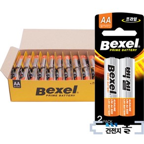 벡셀 알카라인 건전지 AA 2 x 20카드(40알) 1.5V LR6, 2개입, 20개
