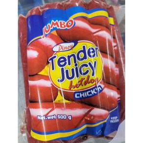 JUMBO Tende Juicy J 텐더 쥬시 점보 핫도그 치킨, 2개, 500g