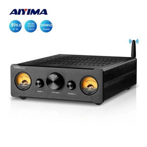 파워앰프 AIYIMA TPA3255 블루투스 파워 앰프 300W x 2 VU 계량기 2.0 스테레오 하이파이 지지대 XLR ATPX-HD RCA 홈 스피커, 3.TPA3255 Amplifie EU