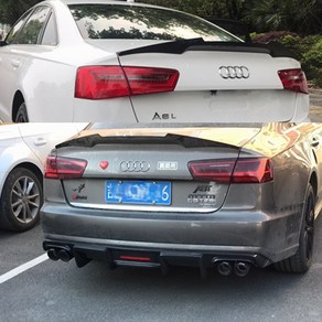 audi a6 c7 스포일러 탄소 섬유 리어 스포일러 트렁크 윙 m4 2012 2013 2014 2015 2016, 도색되지 않은 스포일러, 아우디